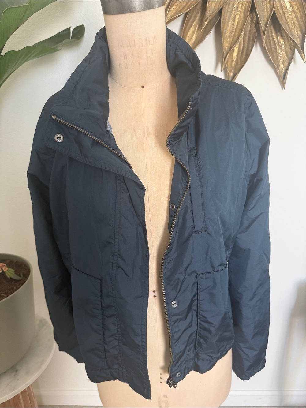 Athleta Navy Lightweight Utility Jacket